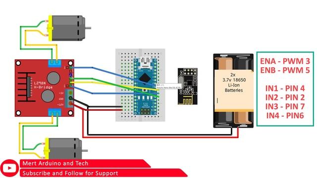 How To Make Arduino Gesture Control Robot | Wireless Glove Control | Mert Arduino