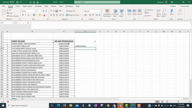Cara simple untuk masukkan nombor 0 di hadapan nombor kad pengenalan di excel смотреть онлайн