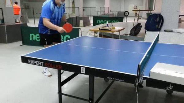 table tennis in NSU Удар слева длинными  шипами