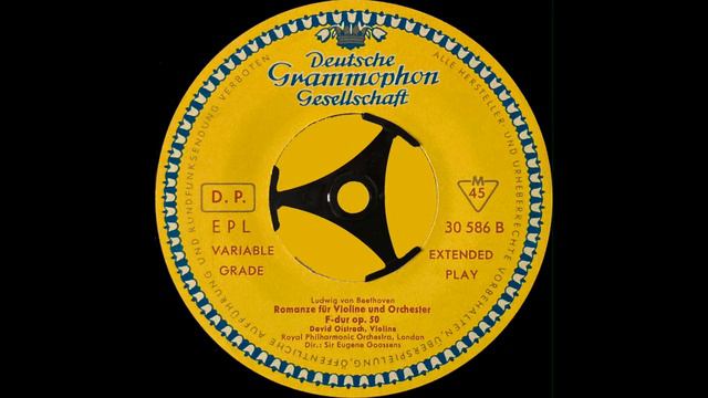 BEETHOVEN ✯ ROMANZEN ✯ Oistrach смотреть онлайн