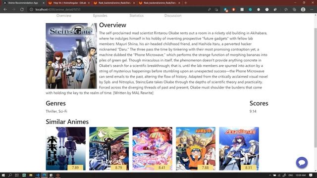 Anime Recommendation Web App with Angular, Flask, SQLite database and Dialogflow смотреть онлайн