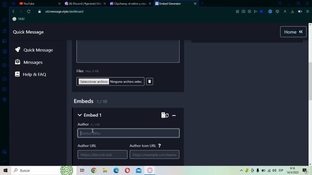 ¡Aprende Como Crear Un Mensaje Embed Para Discord en 2023! смотреть онлайн