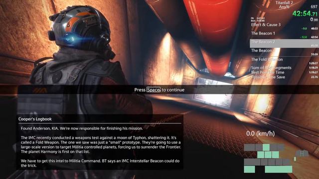 Titanfall 2 - Any% PB 1:19:59 смотреть онлайн
