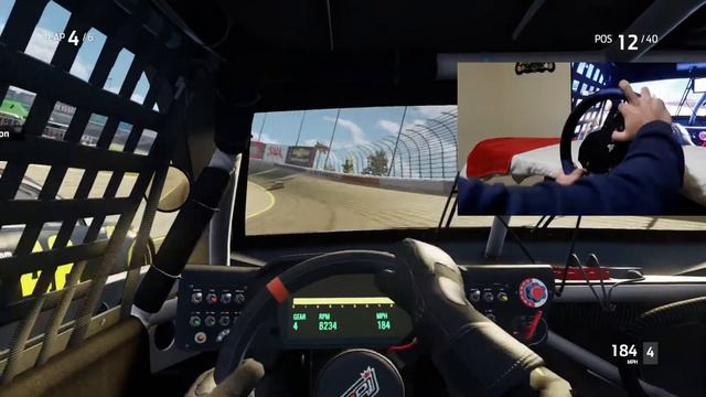 NASCAR RACE gone TOO HEATED! with Thrustmaster t150 STEERING WHEEL | ICONIC GAMER | Nascar Heat смотреть онлайн