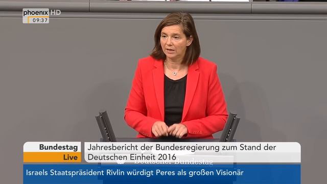 Bundestag: Debatte zum Jahresbericht zum Stand der Deutschen Einheit 2016 am 30.09.2016 смотреть онлайн