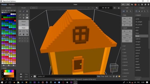 СВЕТЯЩИЕСЯ ВОКСЕЛИ | Свечение в Magica Voxel! смотреть онлайн