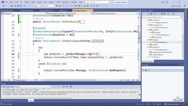 25. Catalog.API Microservice using .NET 7: Developing Custom Method in Repository Pattern смотреть онлайн