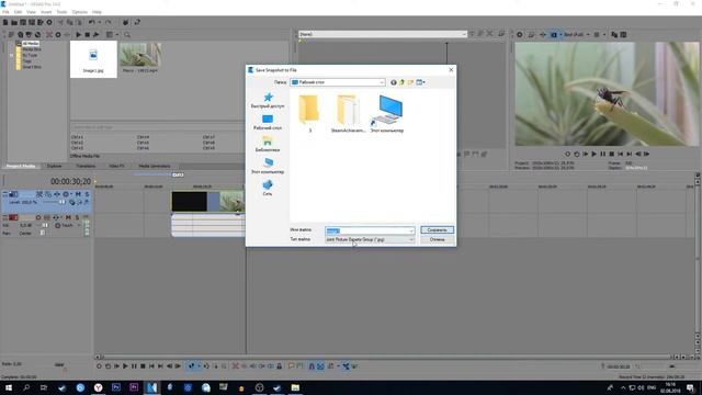Как сделать скриншот в Sony Vegas? смотреть онлайн