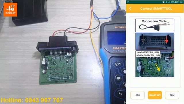 Video 51 : How To Read KEYID Of Honda Forza 750, XADV 750, CBR 1000RR 2021