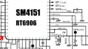 Заткнуто питание RT6906, Samsung UE32F4500AK нет изображения, подсветка супер, звук крутой))