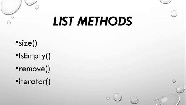 JAVA LIST смотреть онлайн