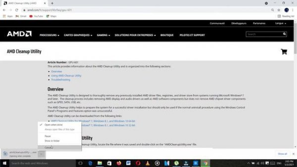 how to uninstall AMD drivers using Amdcleanuputility