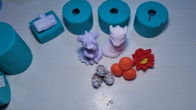 Заливка форм для мыловарения от Emerald Molds + сборка 2_х  бюджетных букетов к Новому году