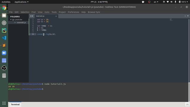 Swap Two Variable With Destructuring Operator смотреть онлайн