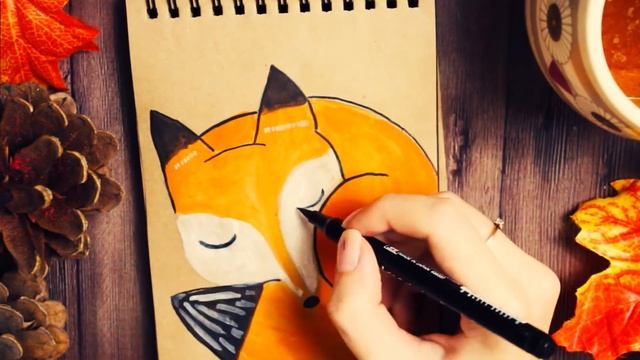 Идеи для личного дневника Уютный осенний декор артбука КОНКУРС!!DRAW WITH ME Кристина Санько смотреть онлайн