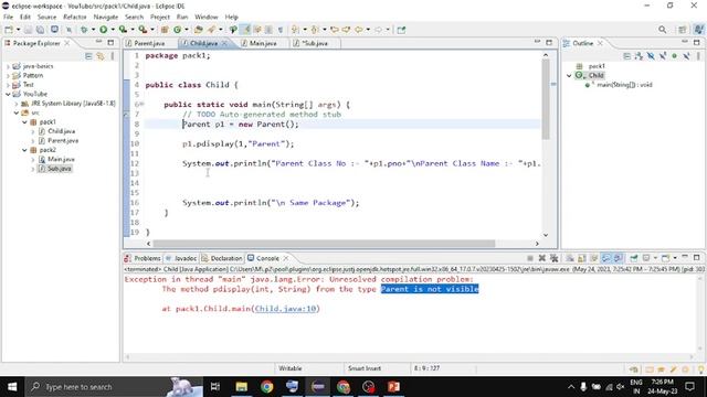 Access Modifiers in Java *Public, Private, Protected and Default* Encapsulation in Java смотреть онлайн