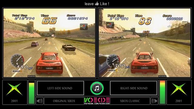 Xbox vs Xbox (OutRun 2 vs OutRun 2006 Coast 2 Coast) Side by Side Comparison - Dual Longplay смотреть онлайн