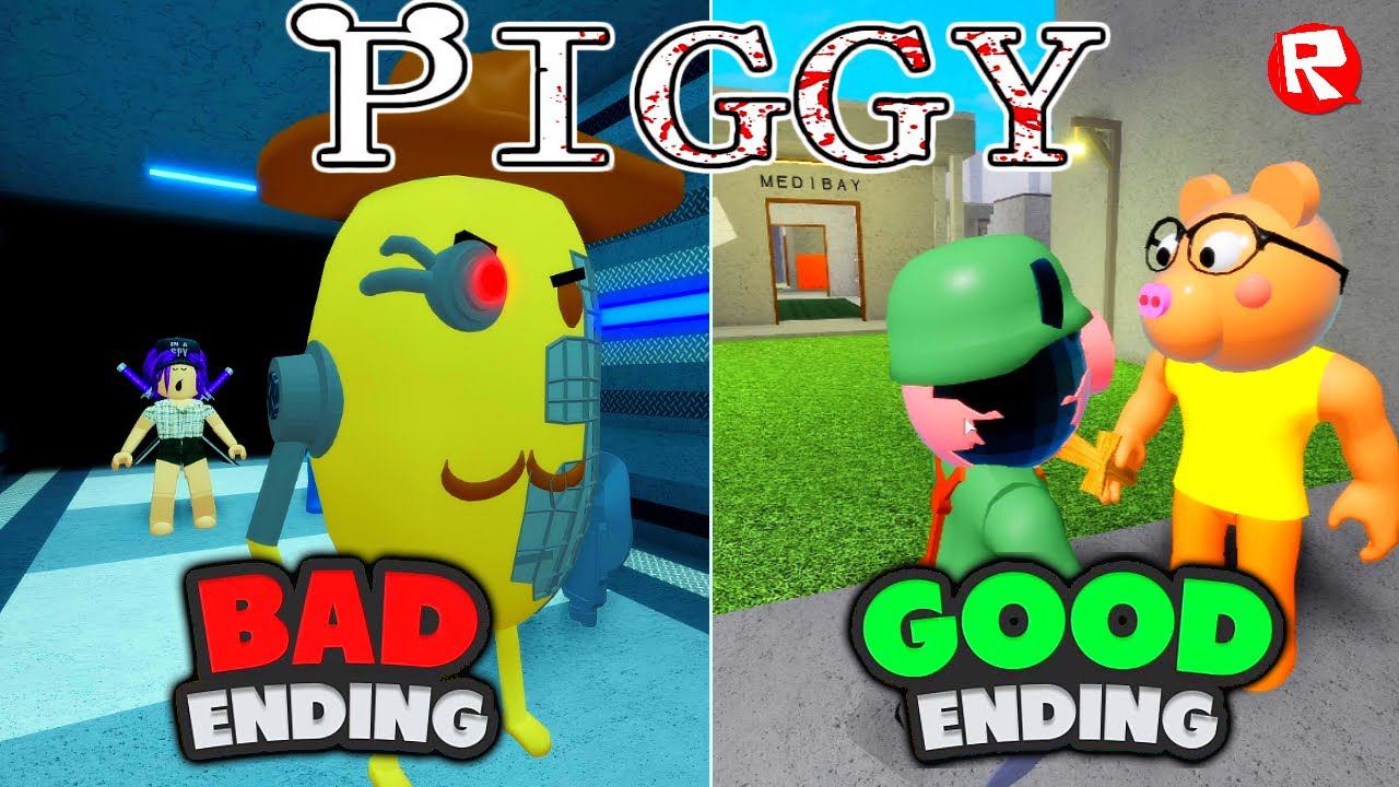 12 ГЛАВА ПИГГИ роблокс | КАК СБЕЖАТЬ ВДВОЁМ | плохая и хорошая концовки | Piggy CHAPTER 12 roblox смотреть онлайн