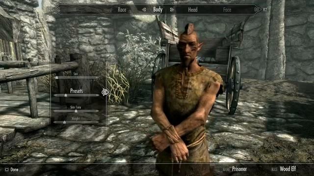 BECOMING A BOSMER (WOOD ELF) | Skyrim Remastered Race Selection смотреть онлайн