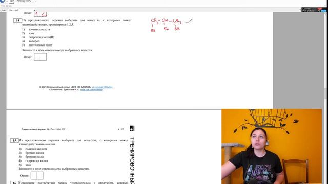 Разбор варианта 210419 Ермолаев ЕГЭ химия