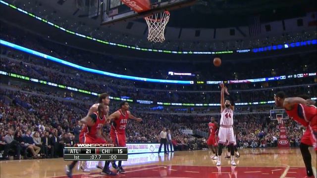 Nikola Mirotic Atlanta Hawks Vs Chicago Bulls 01.17.15 HighLights смотреть онлайн