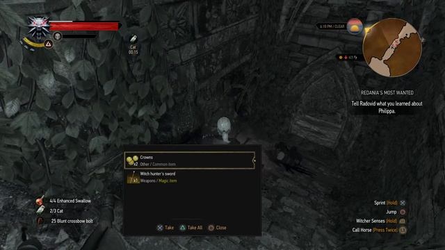 The Witcher 3 - Radania's Most Wanted: Dimeritium Shackles (Loot via Witch Hunter) Location PS4 смотреть онлайн