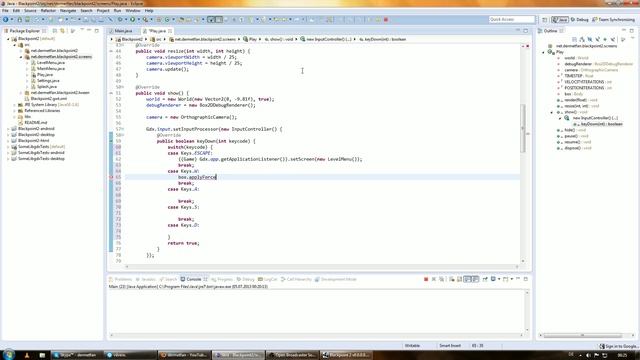 Java Game Development (LibGDX) | Episode 16 - moving a box (PolygonShape) смотреть онлайн
