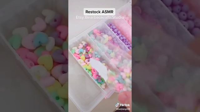 ASMR BEAD RESTOCKING AND ORGANIZING #9 ? TIKTOK BUSINESS COMPILATION