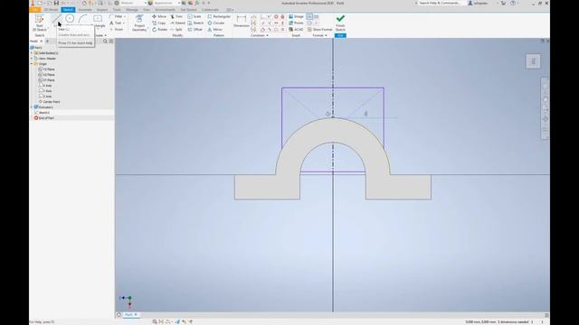 Пошаговый мастер-класс "Создание 3D модели по чертежу" в Autodesk Inventor. Задание - 3А. смотреть онлайн
