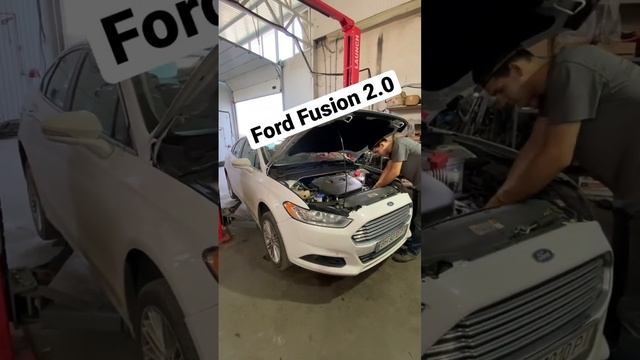 Ford Fusion 2.0 EcoBoost на замене теплообменника и масла в двигателе. смотреть онлайн