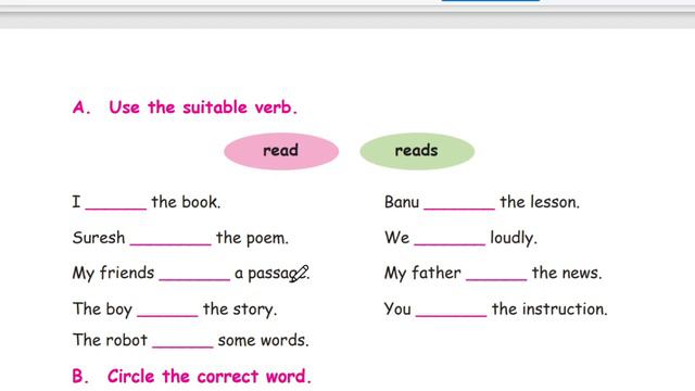 Simple present Tense page -109 | Let us know | 4- th std смотреть онлайн