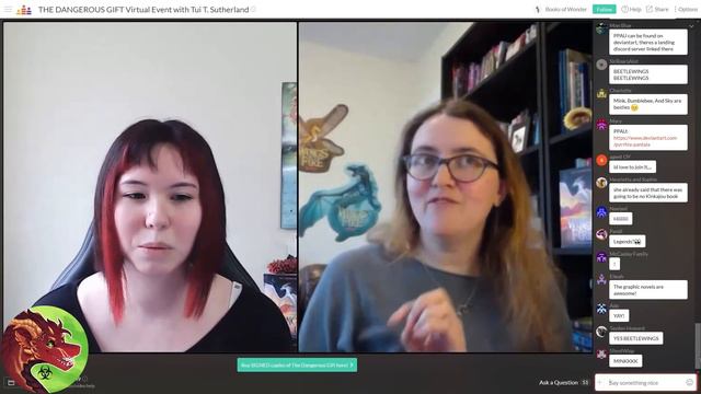 Dangerous Gift Wings of Fire Book Interview w/ Tui T. Sutherland & Biohazardia - Bio (kinda) Babble смотреть онлайн