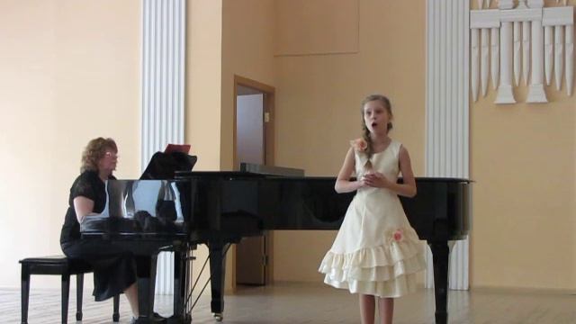 Ремизова Милана., 9 лет.Песня Настеньки из м/ф" Аленький цветочек" смотреть онлайн
