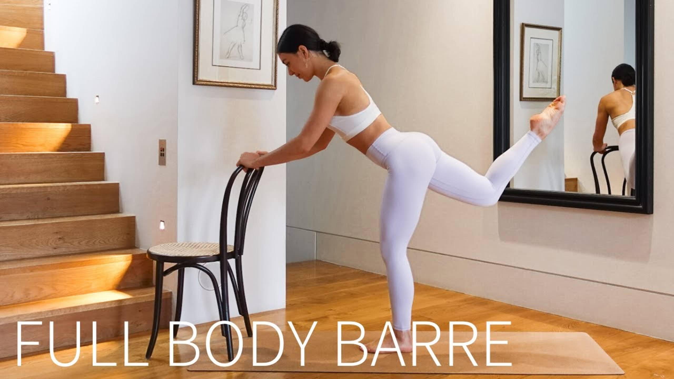 FULL BODY BARRE & PILATES || 35 Minute At-Home Sculpting Workout - Move With Nicole смотреть онлайн