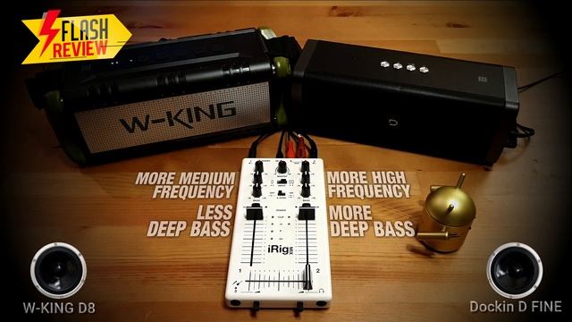 Audio comparison Dockin d-fine vs W-king d8 смотреть онлайн