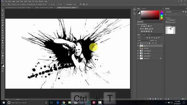 Photoshop Tutorial | Ink Splash Effect смотреть онлайн
