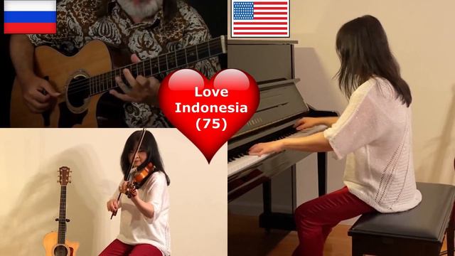 Indonesia Raya - National Anthem - Igor  Jess Collab - Alip  Alipers - Fingerstyle Piano Violin