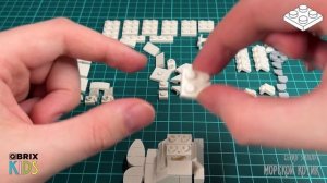 Собери морского котика из конструктора QBRIX KIDS-коллекция детских конструкторов с видеоинструкцией