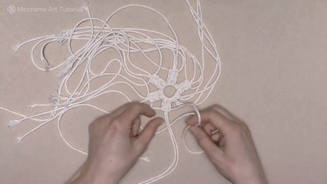Snowflake Pattern - Easy Macrame Tutorial for Beginners смотреть онлайн