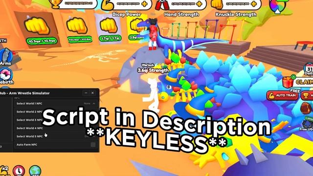 (BEST) Arm Wrestle Simulator Script Roblox BEST SCRIPT, INFINITE REBIRTH, MORE (2023 Pastebin) смотреть онлайн