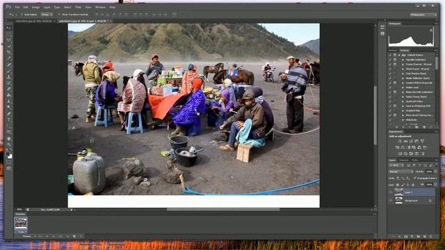 Van 2 naar 1 foto in PhotoShop смотреть онлайн