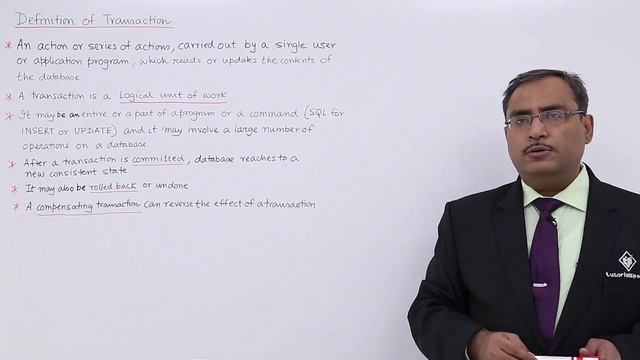 DBMS - Definition of Transaction смотреть онлайн