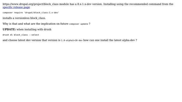 Drupal: Installing an alpha dev version with composer смотреть онлайн