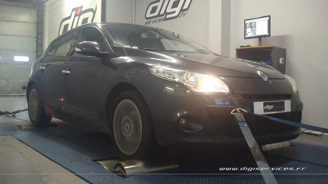 Renault Megane 3 1.9 dci 130cv Reprogrammation Moteur @ 161cv Digiservices Paris 77 Dyno смотреть онлайн