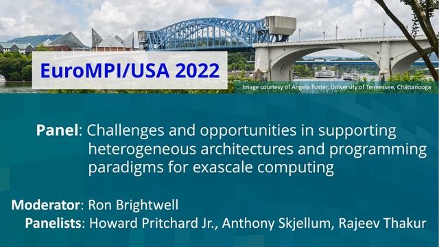 EuroMPI 2022 Session V - Panel: "Challenges and opportunities in supporting heterogeneous archit... смотреть онлайн
