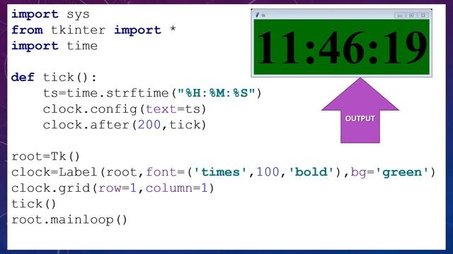 Digital Clock in python смотреть онлайн