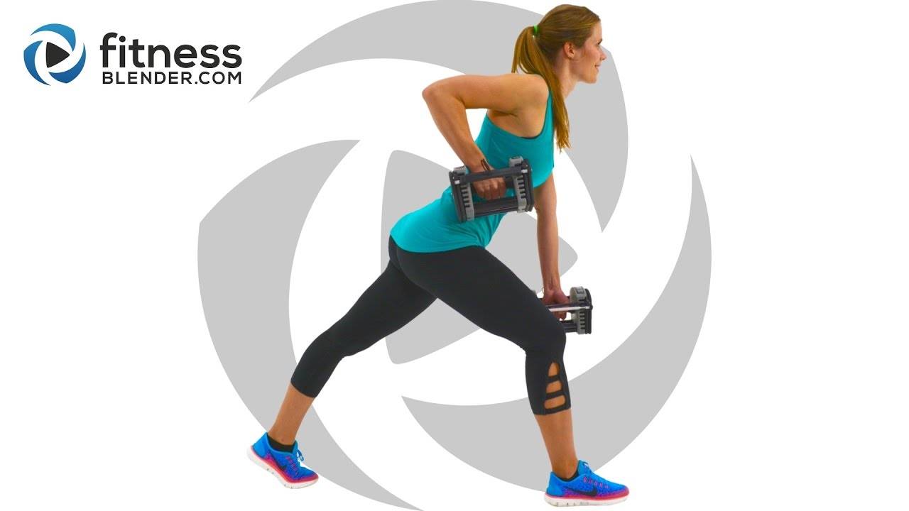 Fitness Blender - Total Body Strength Workout for People who get Bored Easily - Total Body Burnout смотреть онлайн