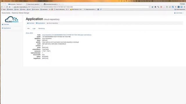 NUBOMEDIA Repository Demo смотреть онлайн