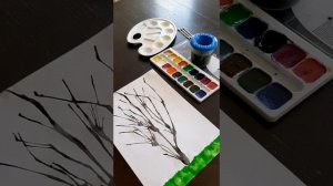 Рисование в нетрадиционной технике Кляксография (выдувание трубочкой)