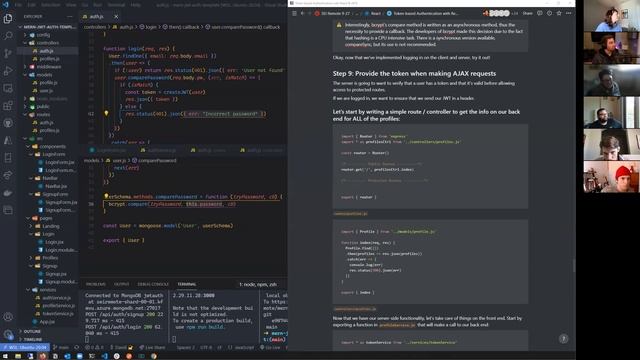 Token-based Authentication with React & JWTs, part 2 смотреть онлайн
